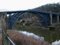 Iron Bridge spanning the Severn River near the town of Ironbridge